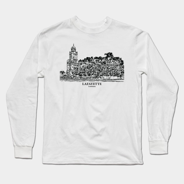 Lafayette - Louisiana Long Sleeve T-Shirt by Lakeric